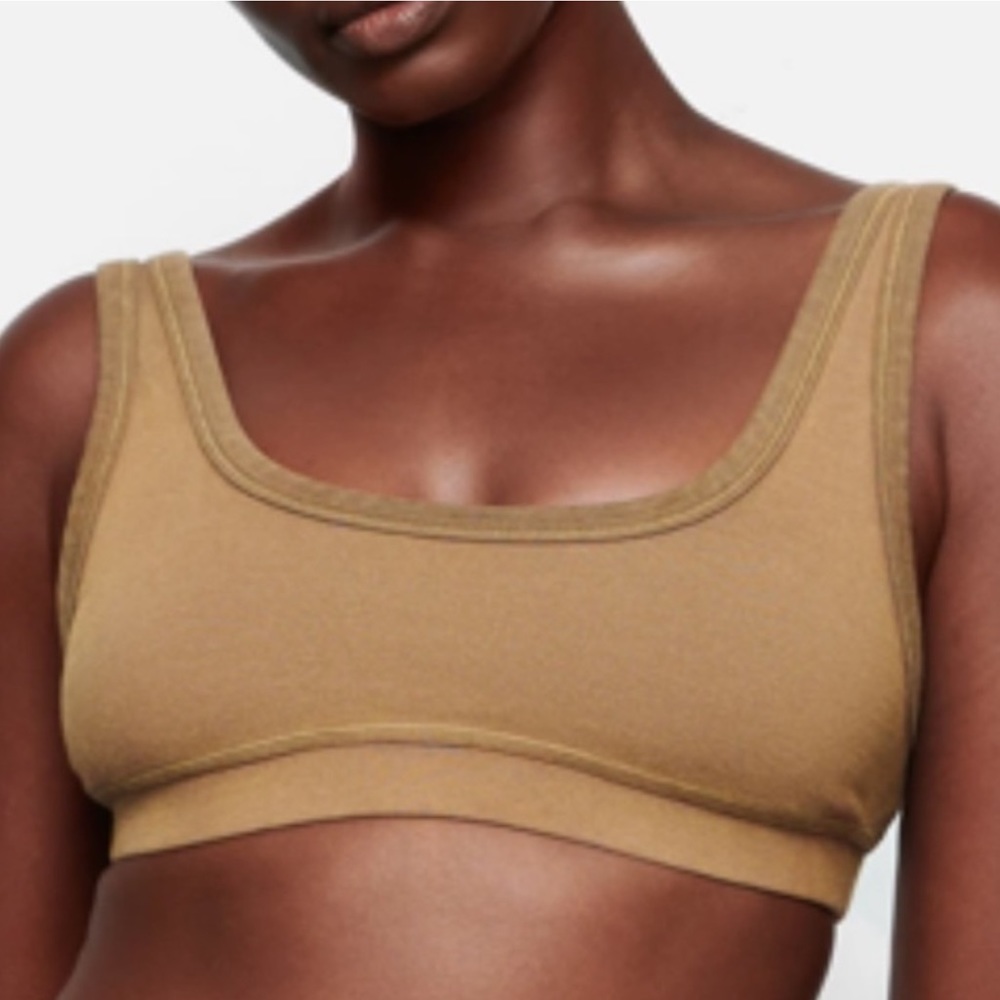 SKIMS Outdoor Sepia Crop Tank Top Bralette